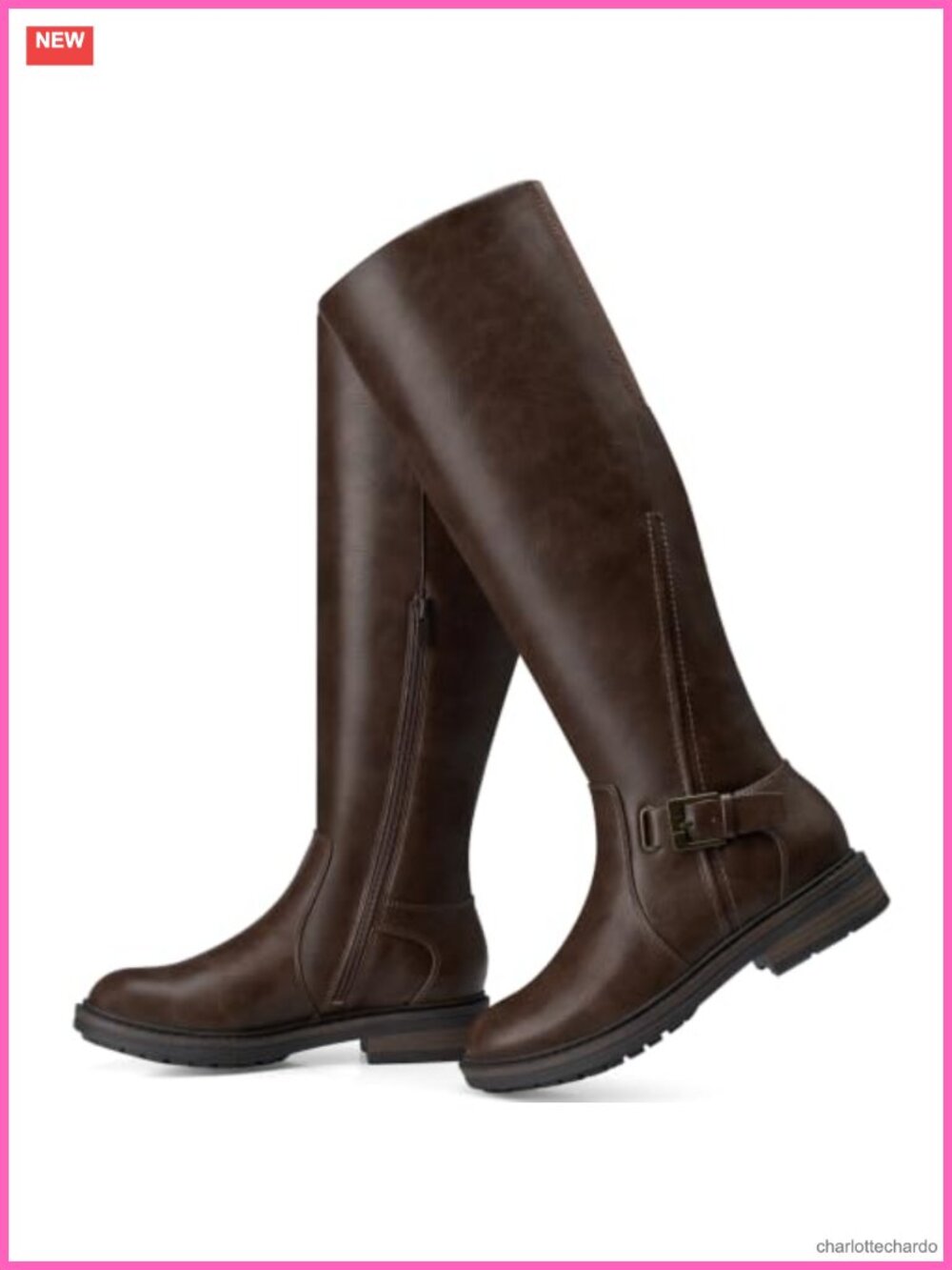 Women's Knee High Boots Comfortable Low Heel Round Toe Tall Boots